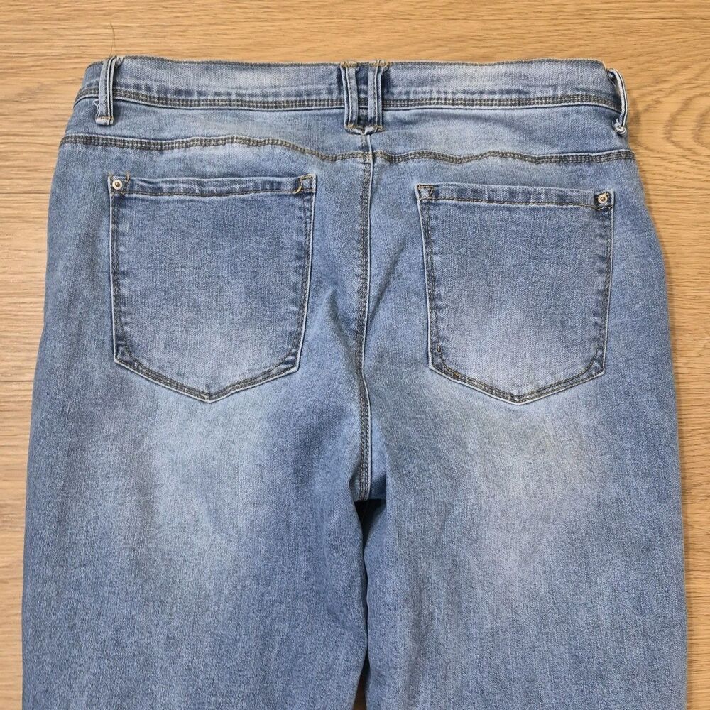 Curve Appeal Jeans 14/32 Womens Mid-Rise Relaxed Fit Blue Denim Pants 32x28 - Picture 10 of 11